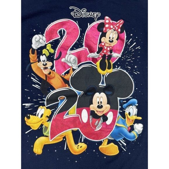 Walt Disney World Mickey Mouse And Friends 2020 Graphic T-shirt Men XL Blue - Picture 2 of 5